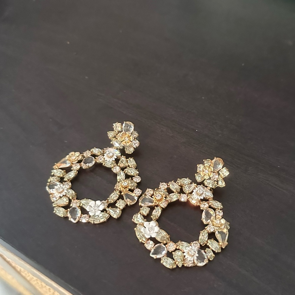 Lovely floral cocktail earrings